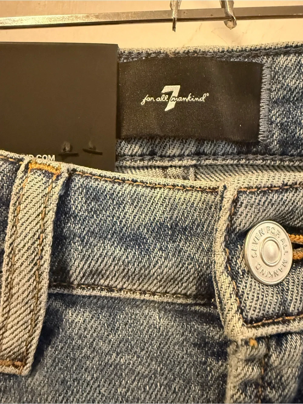 NWT 7 For All Mankind Calie Ankle Straight Jeans in Luxe Vintage, Size 24 - Picture 9 of 12
